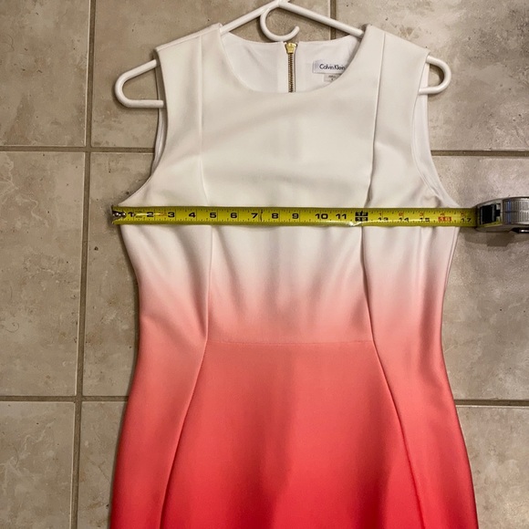 EUC coral ombré Calvin Klein dress - Picture 3 of 5